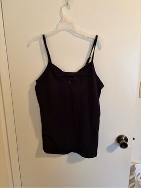 torrid Black Lace-Up Spaghetti Strap Camisole